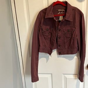 Vintage purple jean jacket